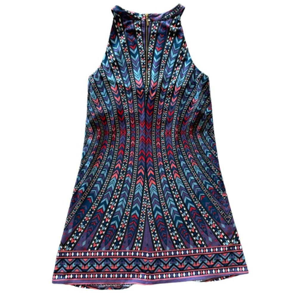 Tart Aztec Print Dress w/Front Keyhole
